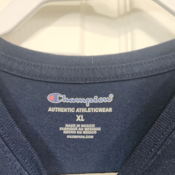 Champion Blue Short Sleeve Tee with Iconic Logo - Picture 2 of 3